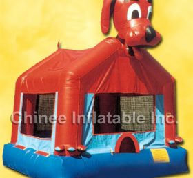 T2-319 Hundeoppblåsbar trampolin