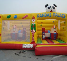 T2-396 Clown & Amp Panda Oppblåsbar trampoline