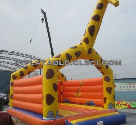 T2-446 Giraffe oppblåsbar trampolin