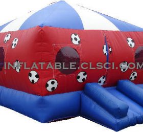 T2-634 Fotball oppblåsbar trampolin