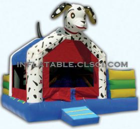 T2-744 Hundeoppblåsbar trampolin