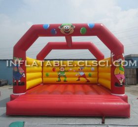 T2-942 Clown oppblåsbar trampolin