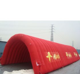 Tent1-364 Rød oppblåsbar tunnel telt