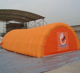 Tent1-373 Orange oppblåsbart telt