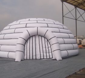 Tent1-389 Hvit oppblåsbart telt