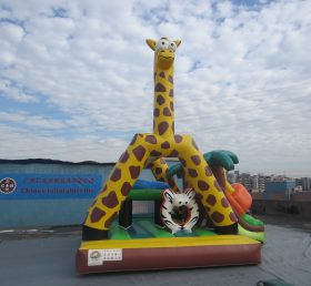 T2-3302 Giraffe oppblåsbar kombinasjon