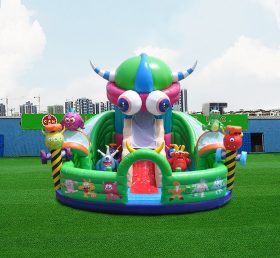 T6-442 Monster Giant Oppblåsbare Amusement Park Oppblåsbar stor trampoline lekeplass