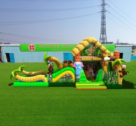 T6-445 Jungle tema gigantisk oppblåsbar barn fornøyelsespark spill