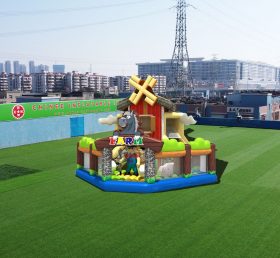 T6-474 Gård gigantisk oppblåsbar fornøyelsespark, barns oppblåsbare lekeplass