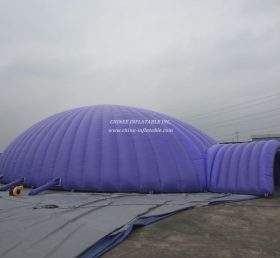 Tent1-501 Giant lilla oppblåsbart telt
