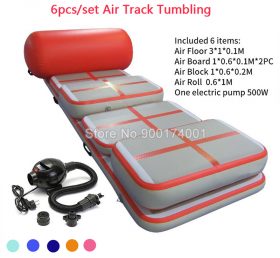 AT1-015 (6 stykker) oppblåsbar luftpute gymnastikk luftpute tumbling pute treningsstudio mini luftpute til salgs