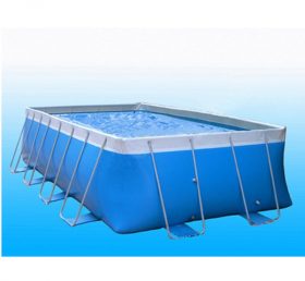 Pool2-007 Utendørs mobil slitesterk metallramme Pvc oppblåsbar grunnvannsparkbasseng