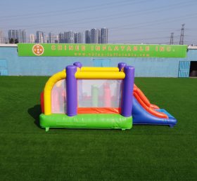 T2-3253 Oppblåsbare hindringer, rullebane, hoppehus, kombinasjon av lekeplass for barn