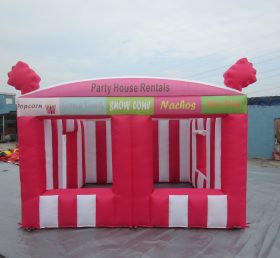 Tent1-533 Fest hus utleie rødt oppblåsbart telt