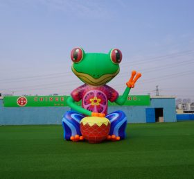 CA-02 Giant utendørs oppblåsbar frosk oppblåsbar karakter oppblåsbar reklame 5M høy