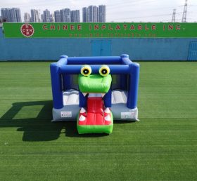 T2-3503B Barnas oppblåsbare trampoline kombinert krokodille temakombinasjon