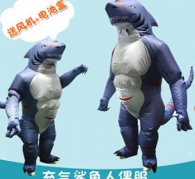 IC1-038 Shark oppblåsbar klær