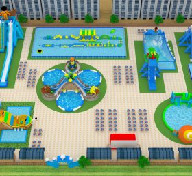 IS11-4020 Oppblåsbare fornøyelsespark utendørs lekeplass
