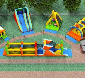 IS11-4022 Oppblåsbare fornøyelsespark utendørs lekeplass