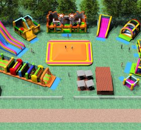 IS11-4023 Oppblåsbare fornøyelsespark utendørs lekeplass
