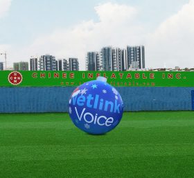 C1-331 10 fot. Giant oppblåsbar juledekorativ ball nettverk stemme