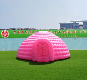 Tent1-4257 Giant rosa oppblåsbar kuppel
