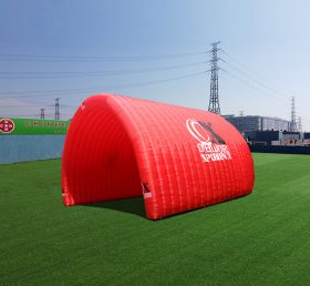 Tent1-4262 Oppblåsbare røde tunnel telt