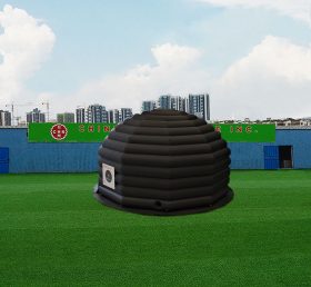 Tent1-4453 Svart oppblåsbar kuppel