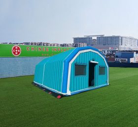 Tent1-4460 Lagre blå oppblåsbart telt
