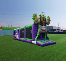 T7-1498 Shrek 3D-Hd oppblåsbar hindringskurs