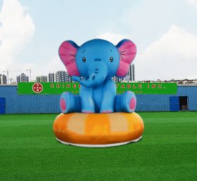 S4-593 Reklame tilpasset oppblåsbar blå elefant