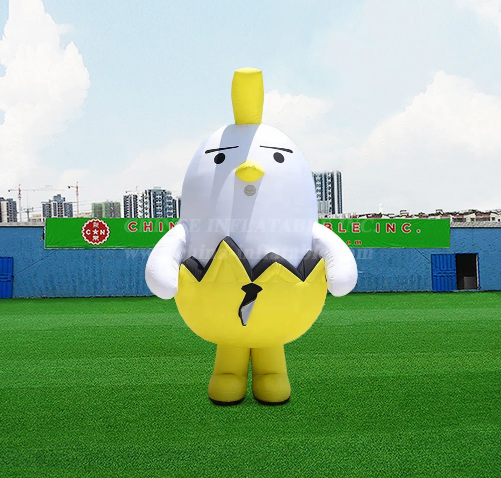 S4-601 Custom Advertising Decoration Rooster Inflatable Yellow Bird, Hen Set