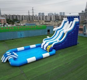 Pool2-715B Large inflatable water slide ...